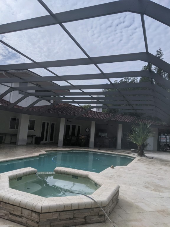 Pool enclosure painting lutz fl